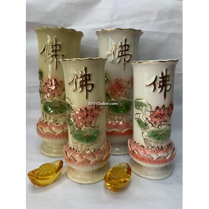 筒莲花花瓶